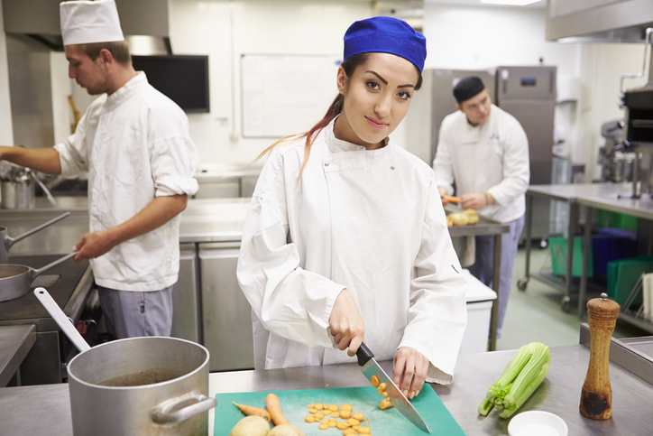 Chefs in kitchen